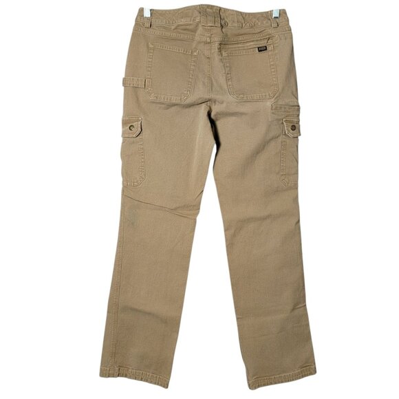 Duluth Womens Tan Curvesetter Waistband Pants 8x33 Carpenter Work Cargo Outdoor - Picture 4 of 9